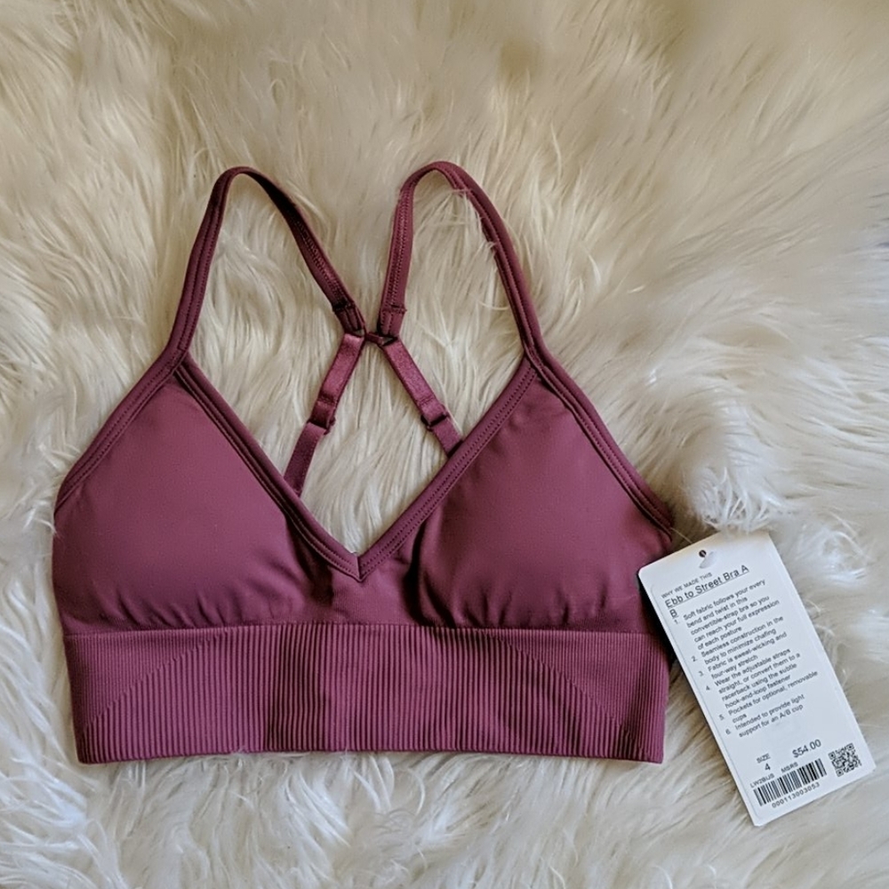 NWT lululemon ebb to street bra